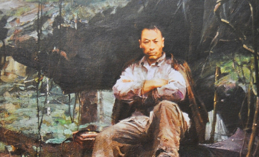 油画：《南方三年游击战争》