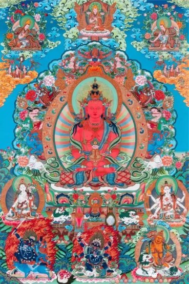 在唐卡中了解长寿生命的神奇法门