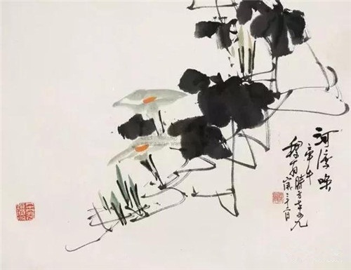 他的大写意花鸟，真不一般！