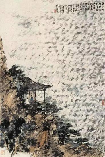 傅抱石金刚坡时期作品大荟萃，“抱石皴”的经典笔墨都在这里啦！