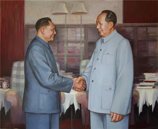 新中国第一代伟人油画肖像画家，王其智伟人油画肖像作品欣赏！