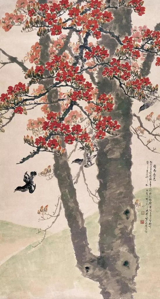 岭南画派创始人之一，曾追随孙中山从事革命，画风清新、空灵！