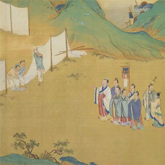 明代绘本《帝王道统万年图》仇英 画（二十幅）