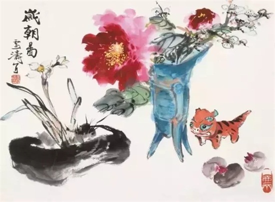 王雪涛写意牡丹