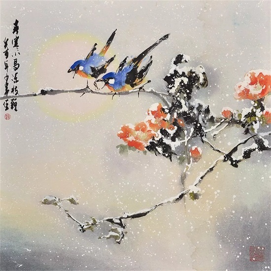画中雪景50幅欣赏