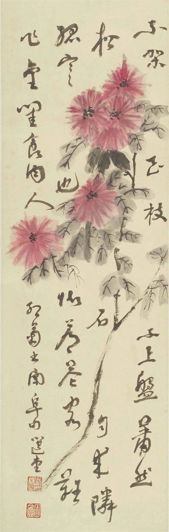 这组花卉四屏，让人赏心悦目