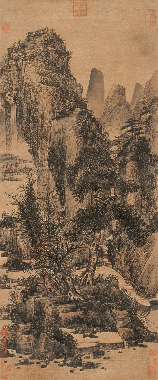中国山水画两大派系，他两人代表了其中一派，在画坛名留千史