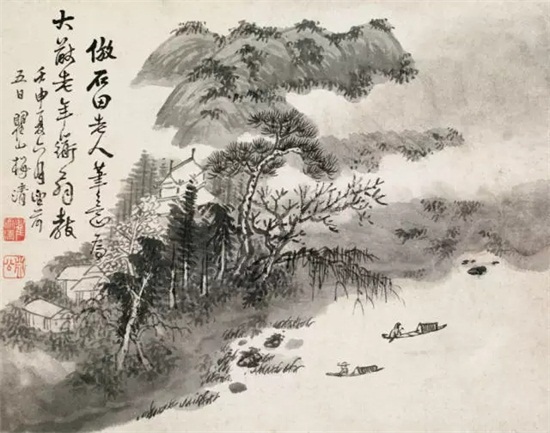 他的山水，仙气十足！