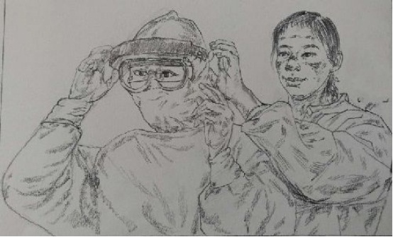 画家笔下的巾帼风采 别样妇女节致敬战“疫”女神