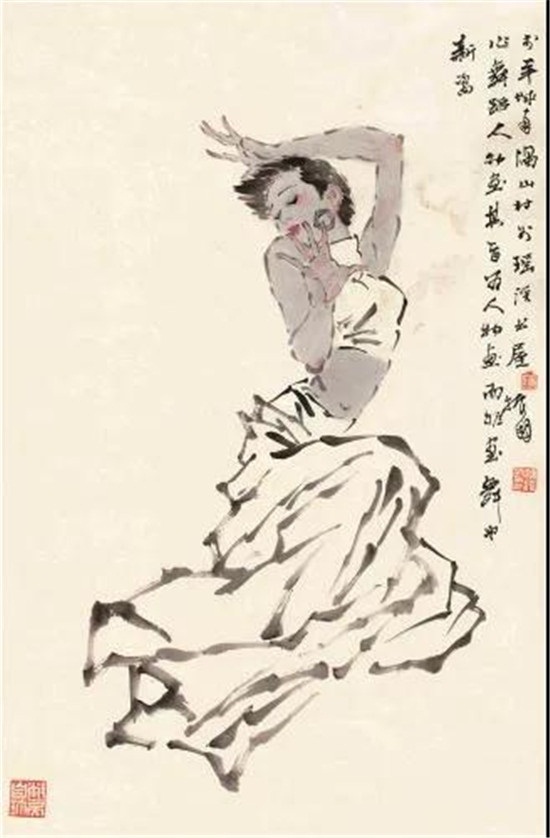 美院教授的水墨舞蹈，魅力四射！