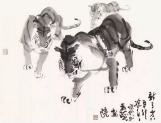 冷军画起国画惊艳众人，教授：看到了徐悲鸿的影子