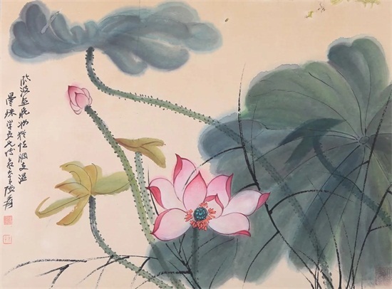 当花遇上中国画