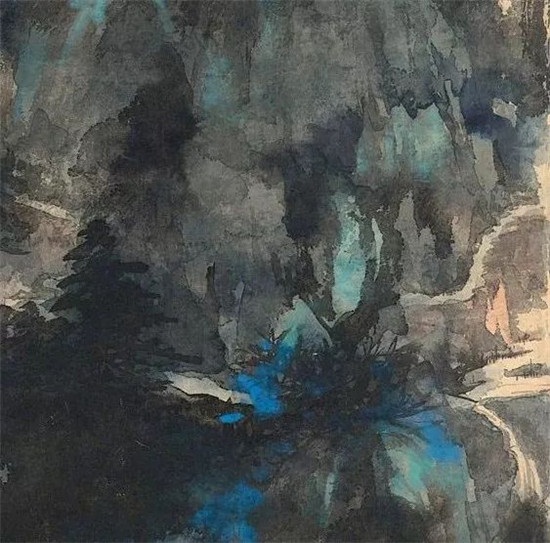 赏画 | 张大千《横贯公路一景》