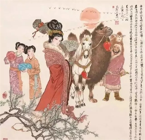 历史上四大美女在国画中长这样