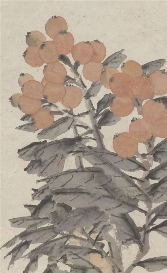 赏画 | 清 虚谷《枇杷图轴》