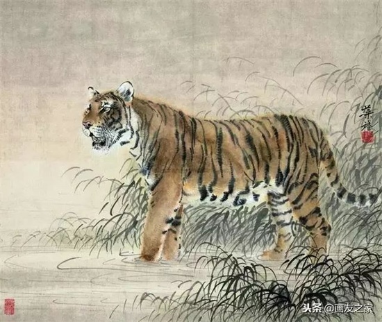 中国画虎名家，个个是高手！​