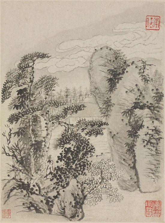 国画欣赏构图奇绝，别具一格