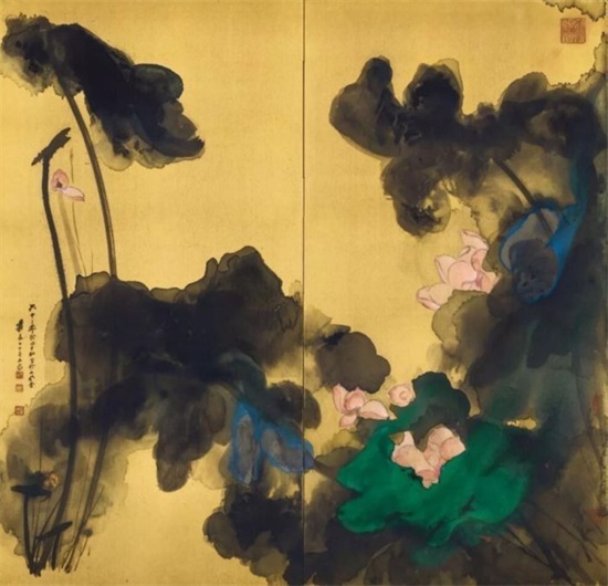 张大千名作《花开十丈影参差》精彩绝伦万众瞩目,苏富比最高估价拍品，预期成交价超过两亿港元