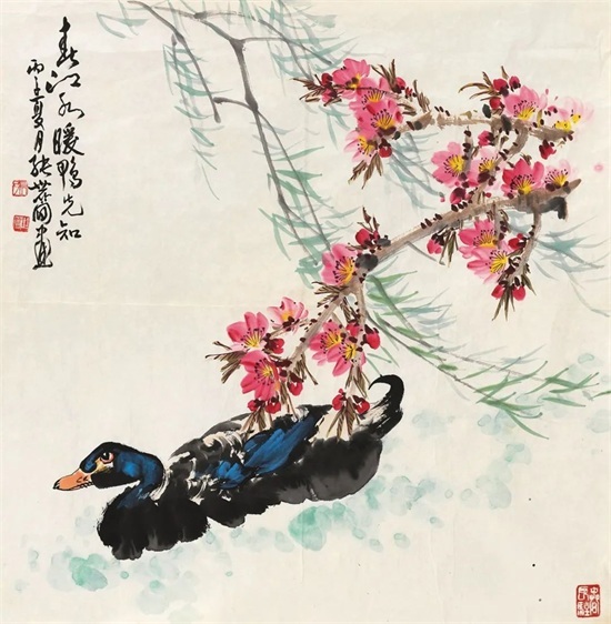 大师画春江，笔墨生动，诗意盎然