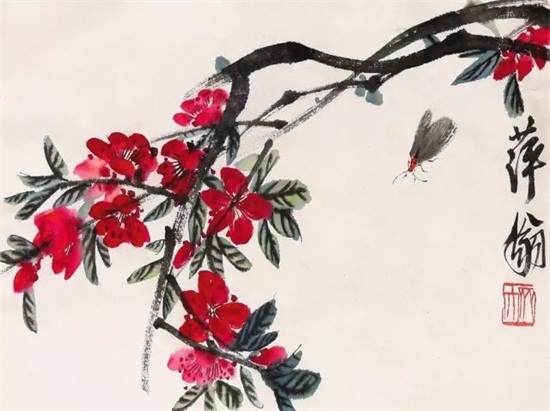 齐白石的桃花，花香四溢！