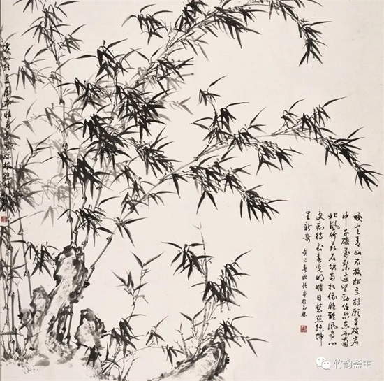 墨竹作品欣赏：清风摇影