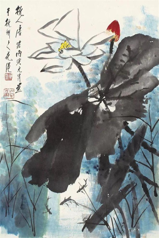 唐云的夏日荷塘，太美了