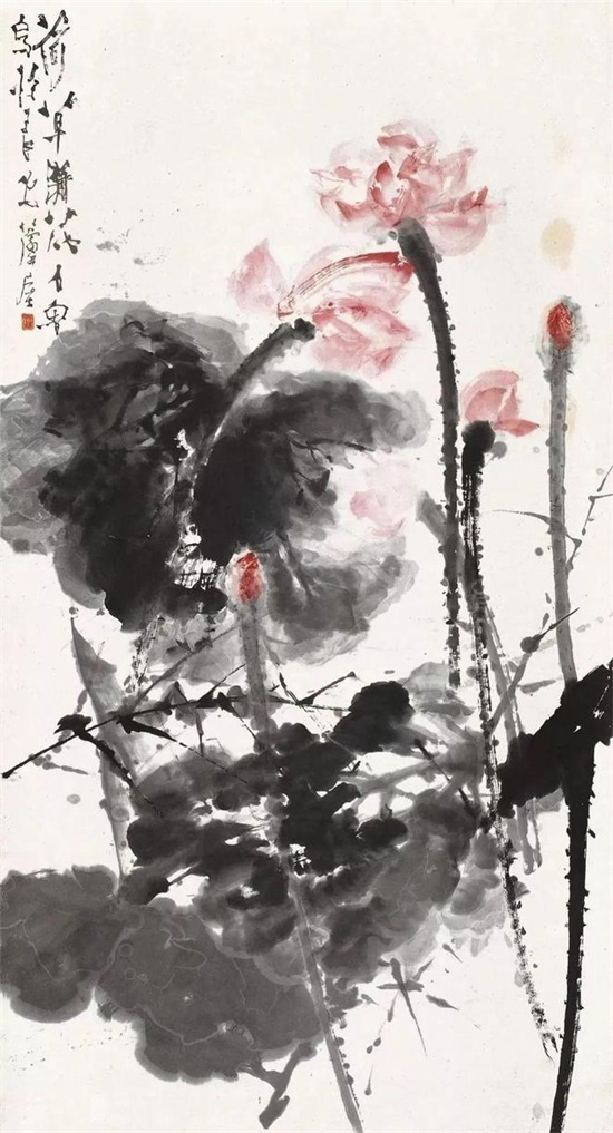 石鲁写荷，激情四射