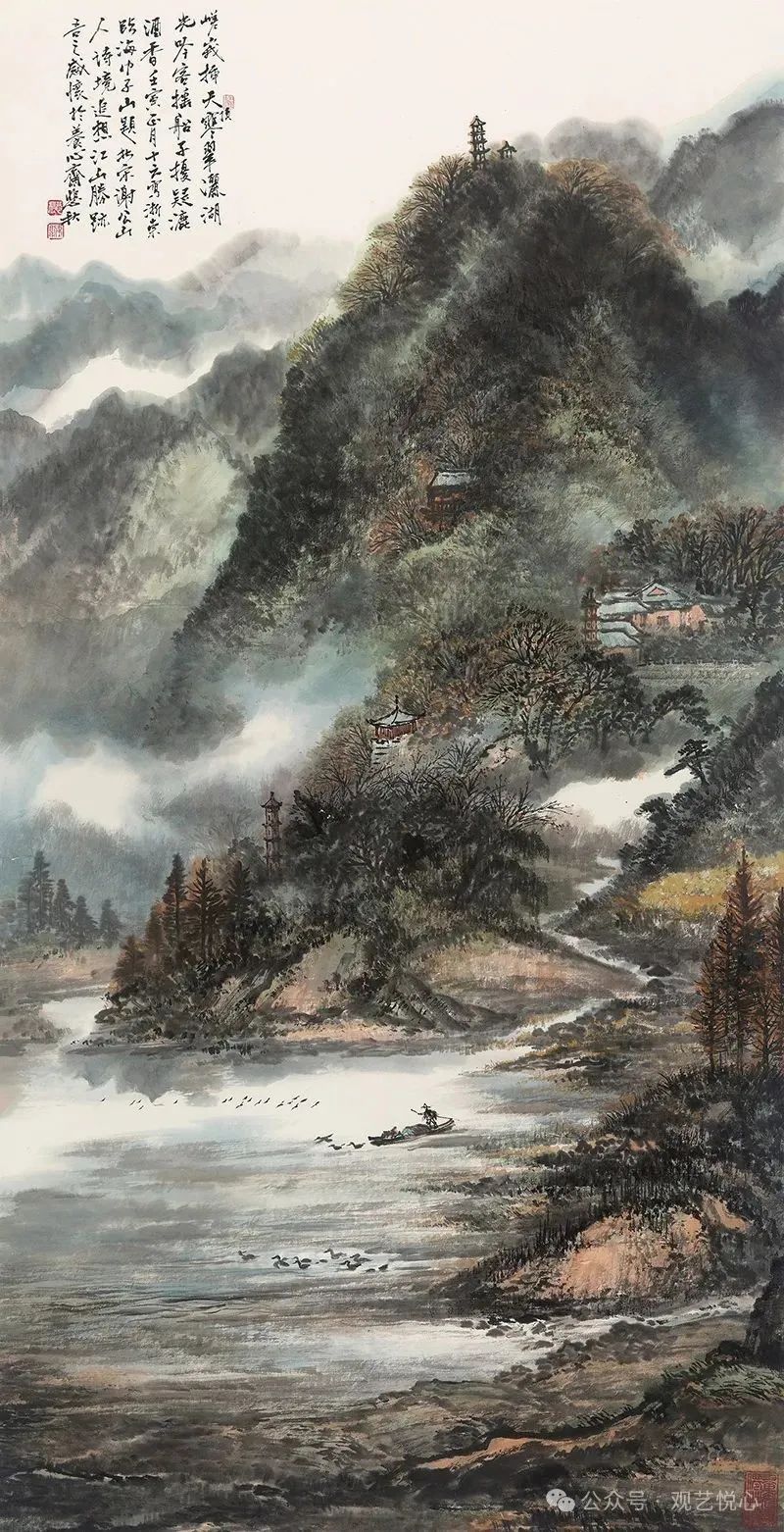 山水画间的祖国山河英姿