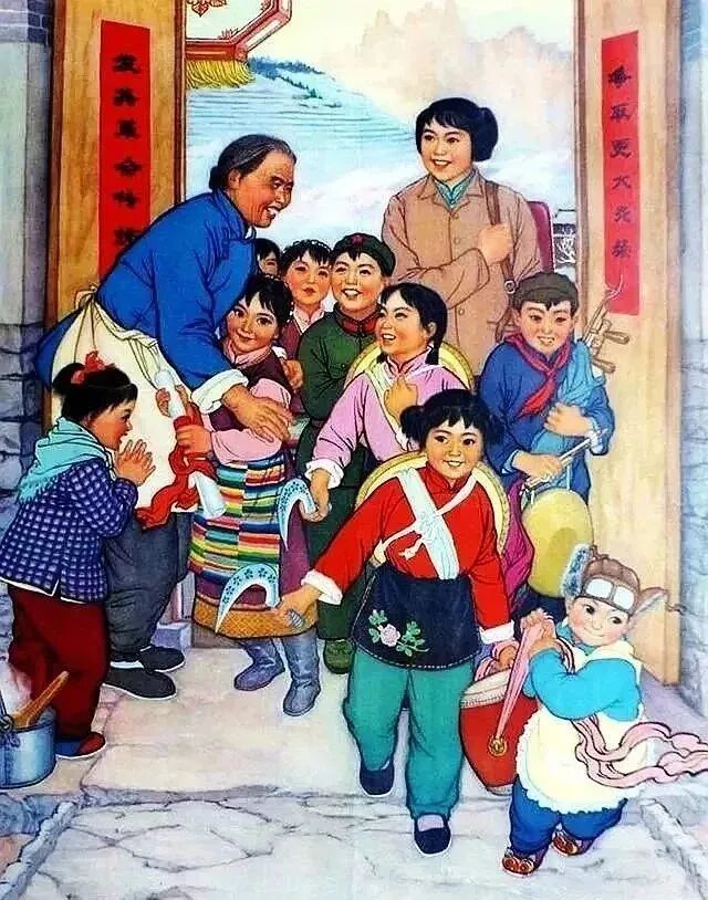 这组老年画，春风荡漾！