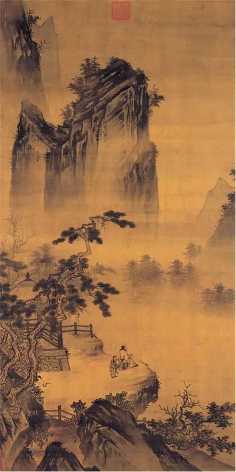 马远《举杯玩月图》马远《岁寒三友图》马远《梅花书屋》宋代郭熙的"